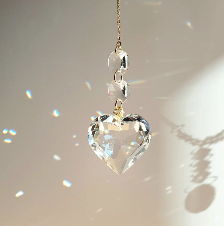 Emery - Crystal Heart Sun Catcher