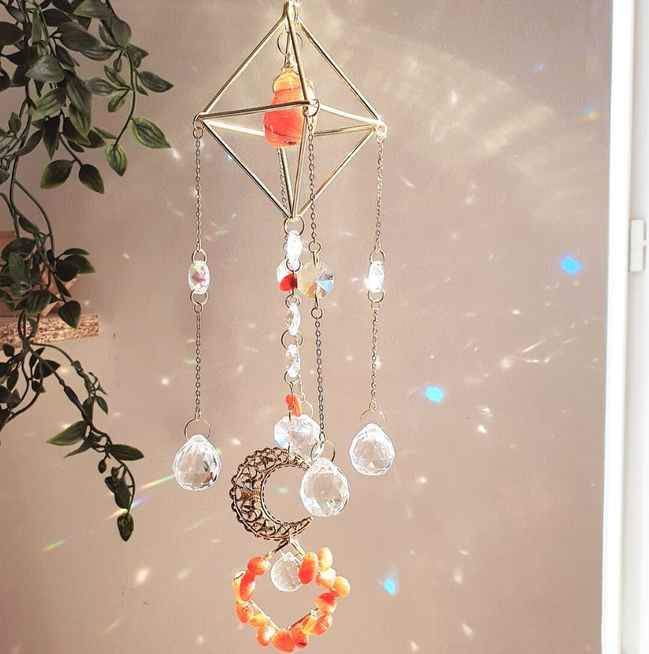June - Lunar Glow Crystal Sun Catcher